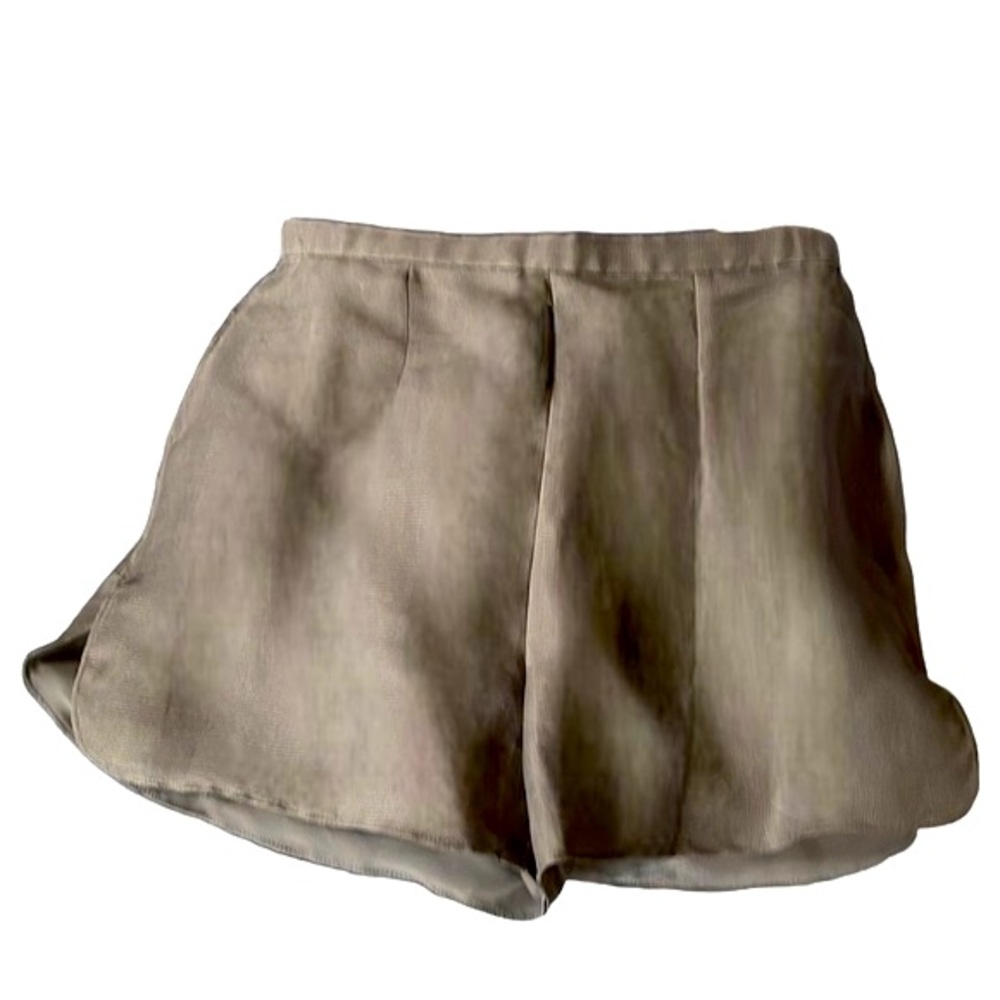 Armani Gray Silk Bias Cut Shorts